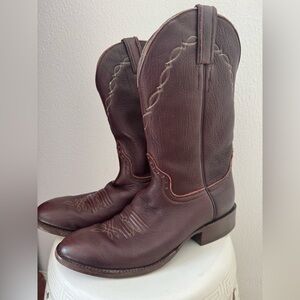 Vintage Honcho Western Boots - Rich Brown Leather (men’s 8/women’s 9.5-10)